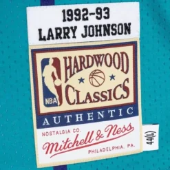 Authentic Larry Johnson Charlotte Hornets Road 1992-93 Jersey