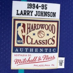 Authentic Larry Johnson Charlotte Hornets Alternate 1994-95 Jersey