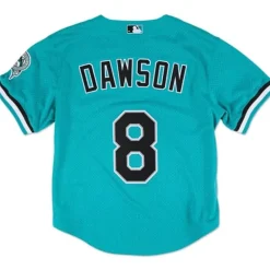 Authentic Mesh Bp Jersey Florida Marlins 1995 Andre Dawson