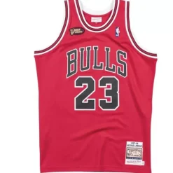 Authentic Michael Jordan Chicago Bulls Road Finals 1997-98 Jersey