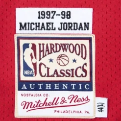 Authentic Michael Jordan Chicago Bulls Road Finals 1997-98 Jersey