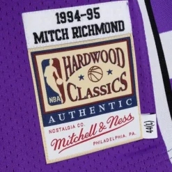 Authentic Mitch Richmond Sacramento Kings 1994-95 Jersey