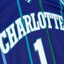 Authentic Muggsy Bogues Charlotte Hornets Alternate 1994-95 Jersey