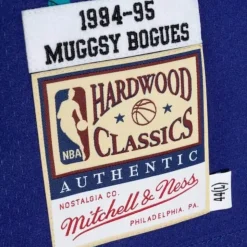 Authentic Muggsy Bogues Charlotte Hornets Alternate 1994-95 Jersey