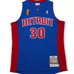 Authentic Rasheed Wallace Detroit Pistons Dark Finals 2004 Jersey
