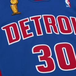 Authentic Rasheed Wallace Detroit Pistons Dark Finals 2004 Jersey