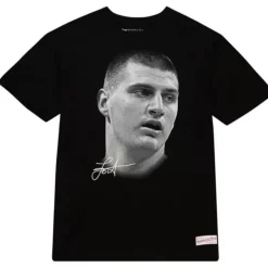 Big Face B/W Tee Players Association - Nba Nikola Jokic