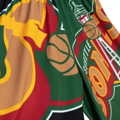 Big Face Fashion Shorts 5.0 Seattle Supersonics