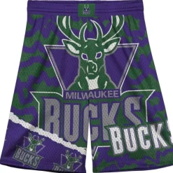 Big Face Jumbotron Mesh Shorts Milwaukee Bucks