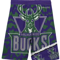 Big Face Jumbotron Mesh Shorts Milwaukee Bucks