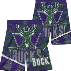 Big Face Jumbotron Mesh Shorts Milwaukee Bucks