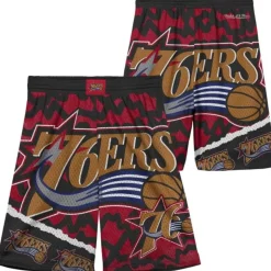 Big Face Jumbotron Mesh Shorts Philadelphia 76Ers