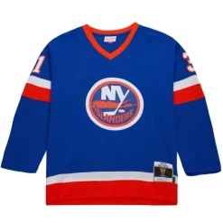 Blue Line Billy Smith New York Islanders Dark 1982 Jersey