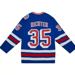 Blue Line Mike Richter New York Rangers 1993 Jersey