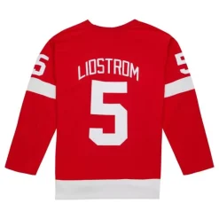 Blue Line Nicklas Lidstrom Detroit Red Wings Dark 2001 Jersey