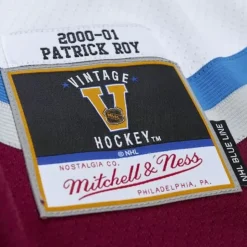 Blue Line Patrick Roy Colorado Avalanche 2000 Jersey