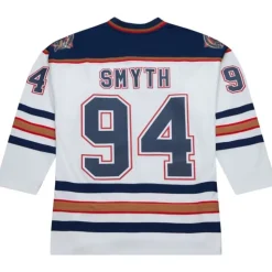 Blue Line Ryan Smyth Edmonton Oilers White 1996 Jersey