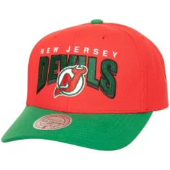 Boom Text Pro Snapback Vntg New Jersey Devils