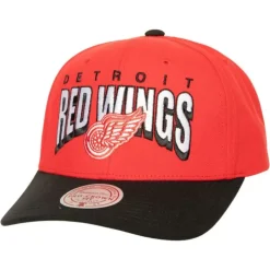 Boom Text Pro Snapback Vntg Detroit Red Wings