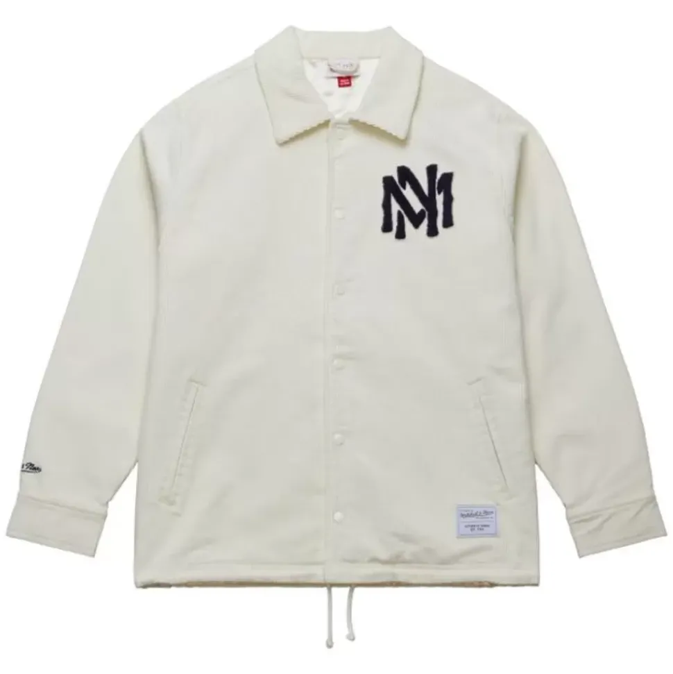 Branded M&N Interlock Corduroy Coaches Jacket