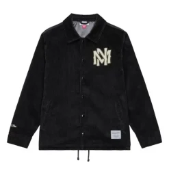 Branded M&N Interlock Corduroy Coaches Jacket