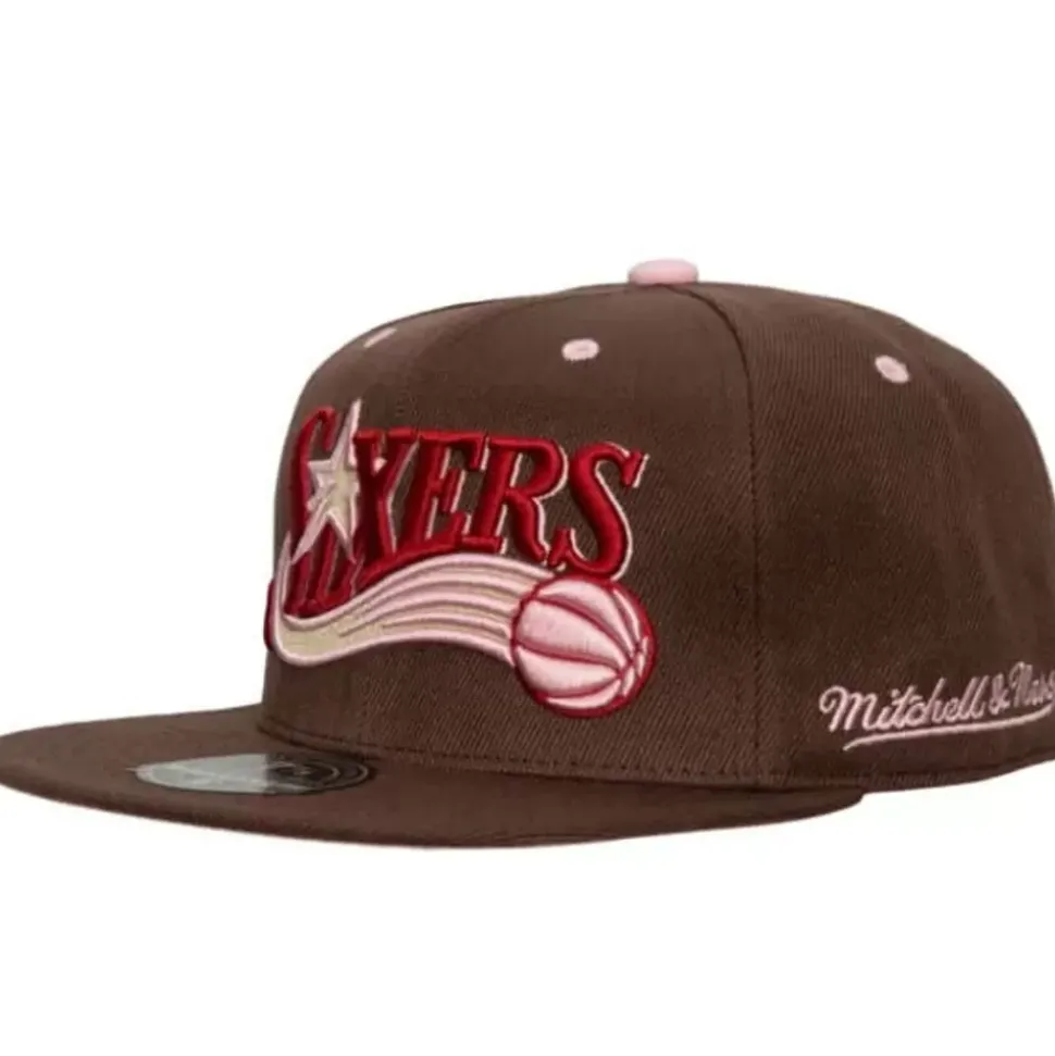 Brown Sugar Bacon Fitted Hat Hwc Philadelphia 76Ers