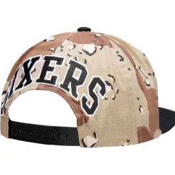 Choco Camo Snapback Philadelphia 76Ers