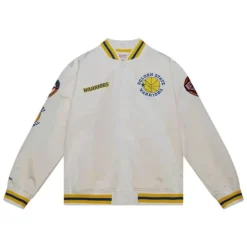 City Collection Lightweight Satin Jacket Golden State Warriors