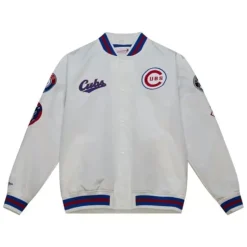 City Collection Lightweight Satin Jacket Chicago Cubs