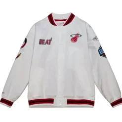 City Collection Lightweight Satin Jacket Miami Heat
