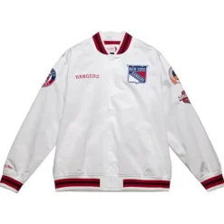 City Collection Lightweight Satin Jacket New York Rangers