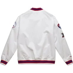 City Collection Lightweight Satin Jacket Philadelphia 76Ers
