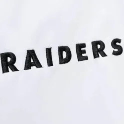 City Collection Lightweight Satin Jacket Oakland Raiders
