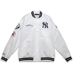 City Collection Lightweight Satin Jacket New York Yankees