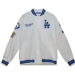 City Collection Lightweight Satin Jacket Los Angeles Dodgers