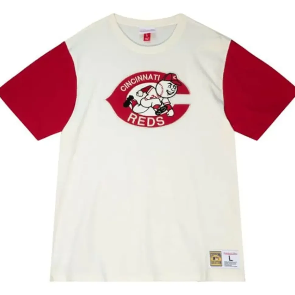 Color Blocked S/S Tee Cincinnati Reds