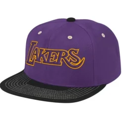 Contrast Stitch Snapback Hwc Los Angeles Lakers