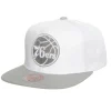 Cool Gray 7 Snapback Philadelphia 76Ers