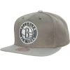Cool Grey Snapback Brooklyn Nets