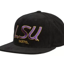 Cord Script Snapback Louisiana State University