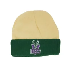 Cream Side Patch Knit Hwc Milwaukee Bucks