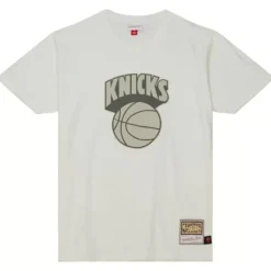 Cream Ss Tee New York Knicks