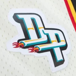 Cream Swingman Shorts Detroit Pistons 1998