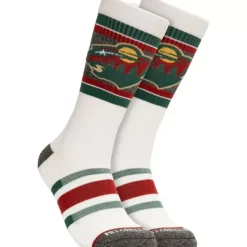 Cross Bar Crew Socks Minnesota Wild