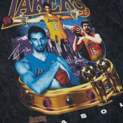 Crowned Tee Los Angeles Lakers Pau Gasol