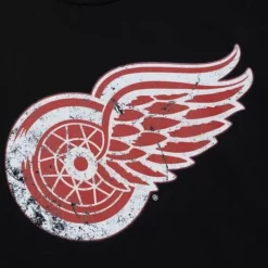 Distressed Basic Logo Tee Detroit Red Wings