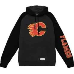 Distressed Logo Hoody Calgary Flames