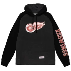 Distressed Logo Hoody Detroit Red Wings
