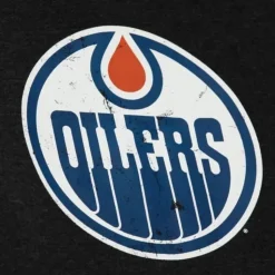 Distressed Logo Hoody Edmonton Oilers