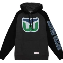 Distressed Logo Hoody Hartford Whalers